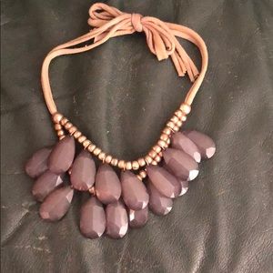 Teardrop statement necklace